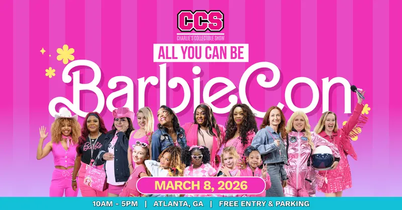 All You Can Be: Barbie Con 2026 poster