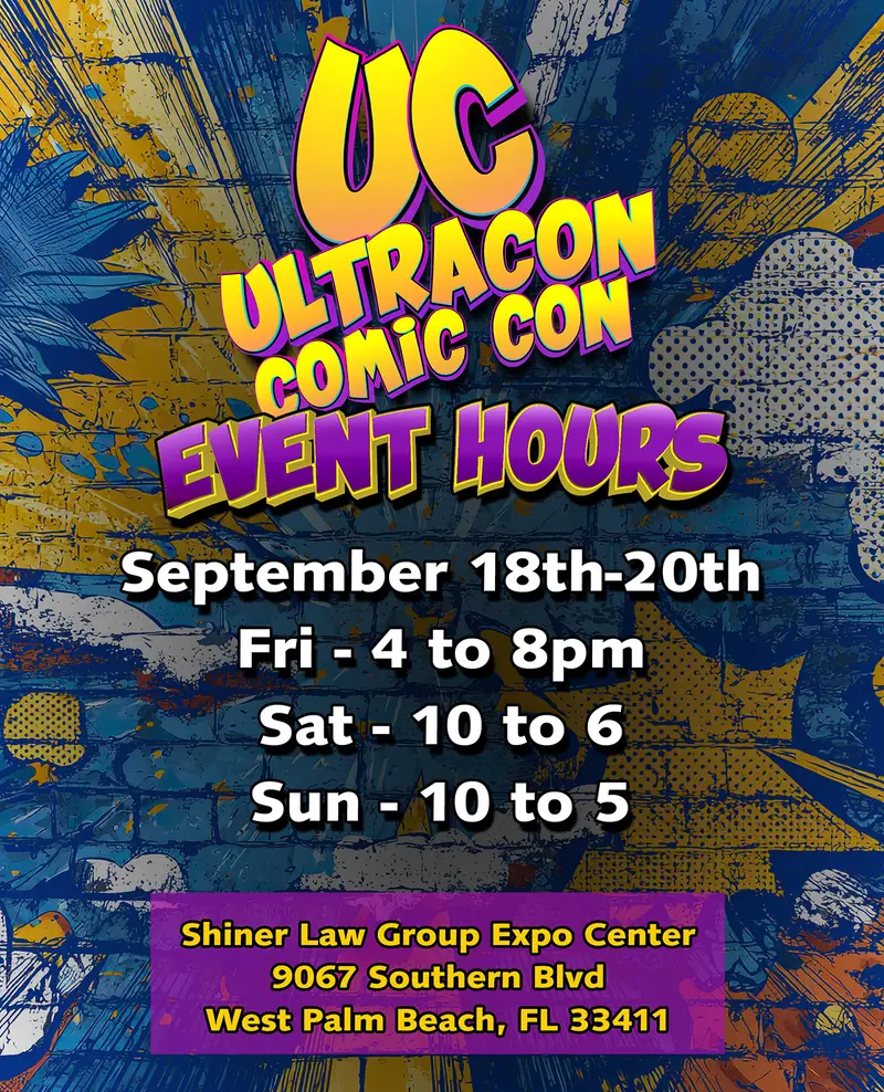 Ultracon Comic Con poster